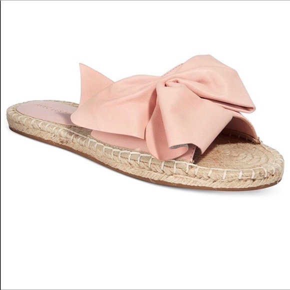 Avec Les Filles Gemma Pink Jute Leather Slide Size 7 NEW - Picture 2 of 8